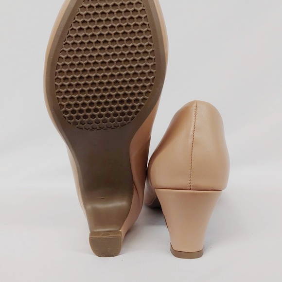 Beige Colored Kitten Heels - Picture 6 of 6